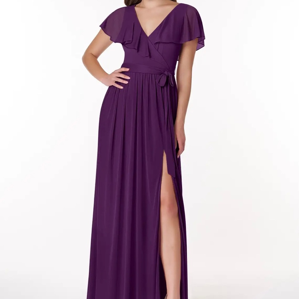 Azazie Jael dress in Grape